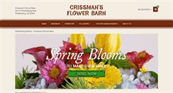 Desktop Screenshot of crissmansflowerbarn.com